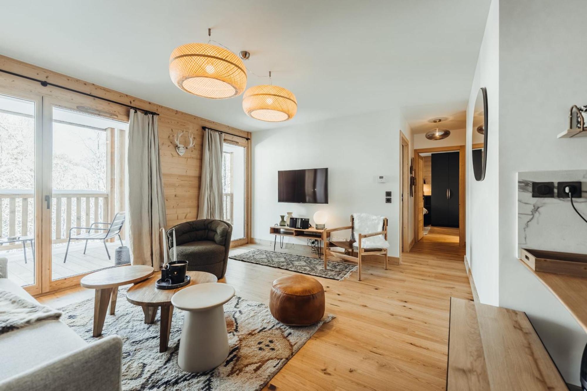 Le Cocon Blanc - Appartement « Cosy & Chic » Megève Zewnętrze zdjęcie